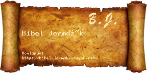 Bibel Jermák névjegykártya